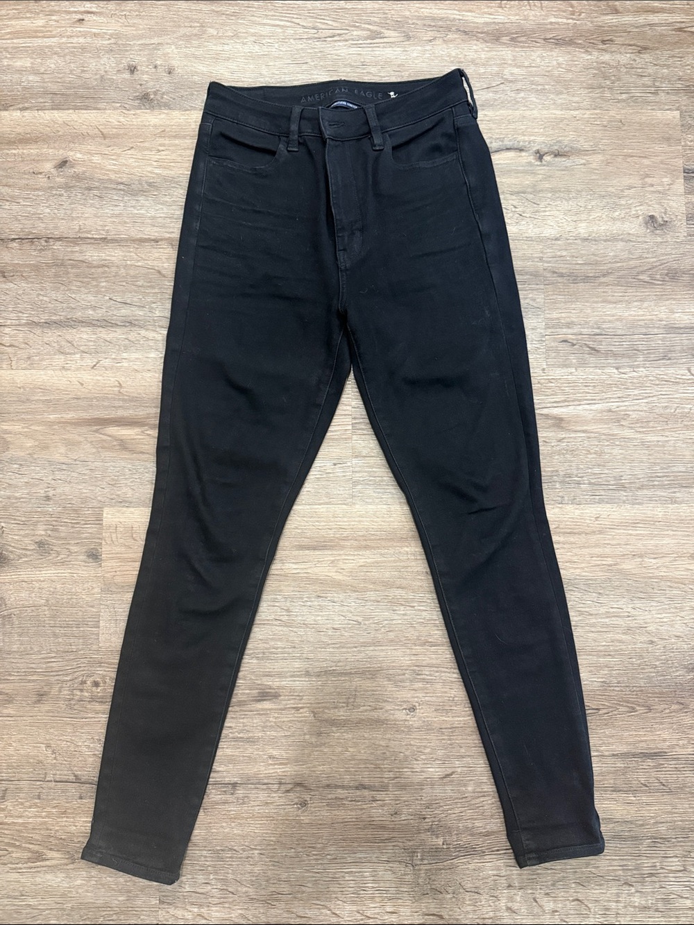 American Eagle Outfitters Black Skinny High-Rise Jeans